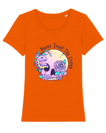 Never Trust The Living Bright Orange
