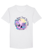 Never Trust The Living Tricou mânecă scurtă guler larg Bărbat Skater