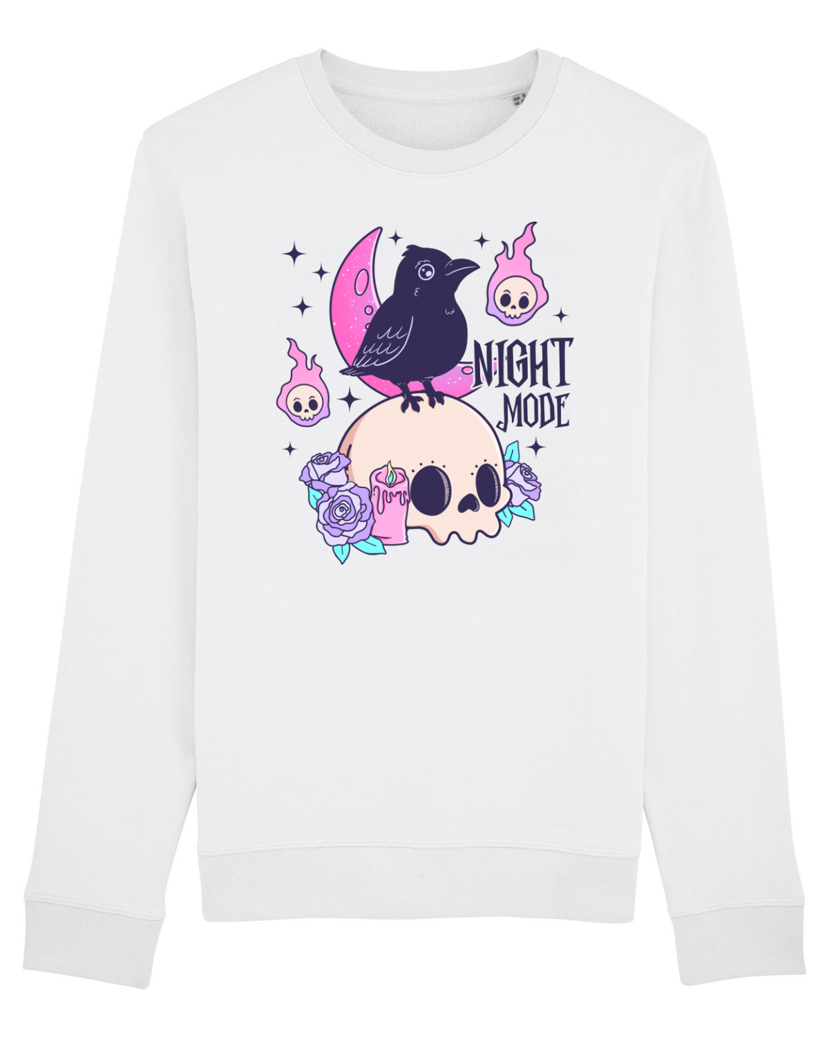 Bluză mânecă lungă Unisex Rise White