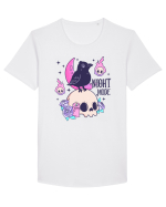 Night Mode Tricou mânecă scurtă guler larg Bărbat Skater