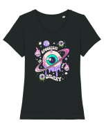 Spookiest in the galaxy1 Tricou mânecă scurtă guler larg fitted Damă Expresser