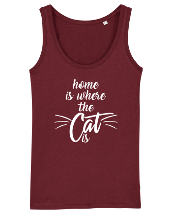 Home is where the cat is Burgundy