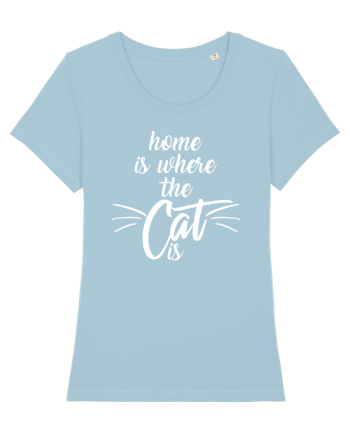 Home is where the cat is Sky Blue