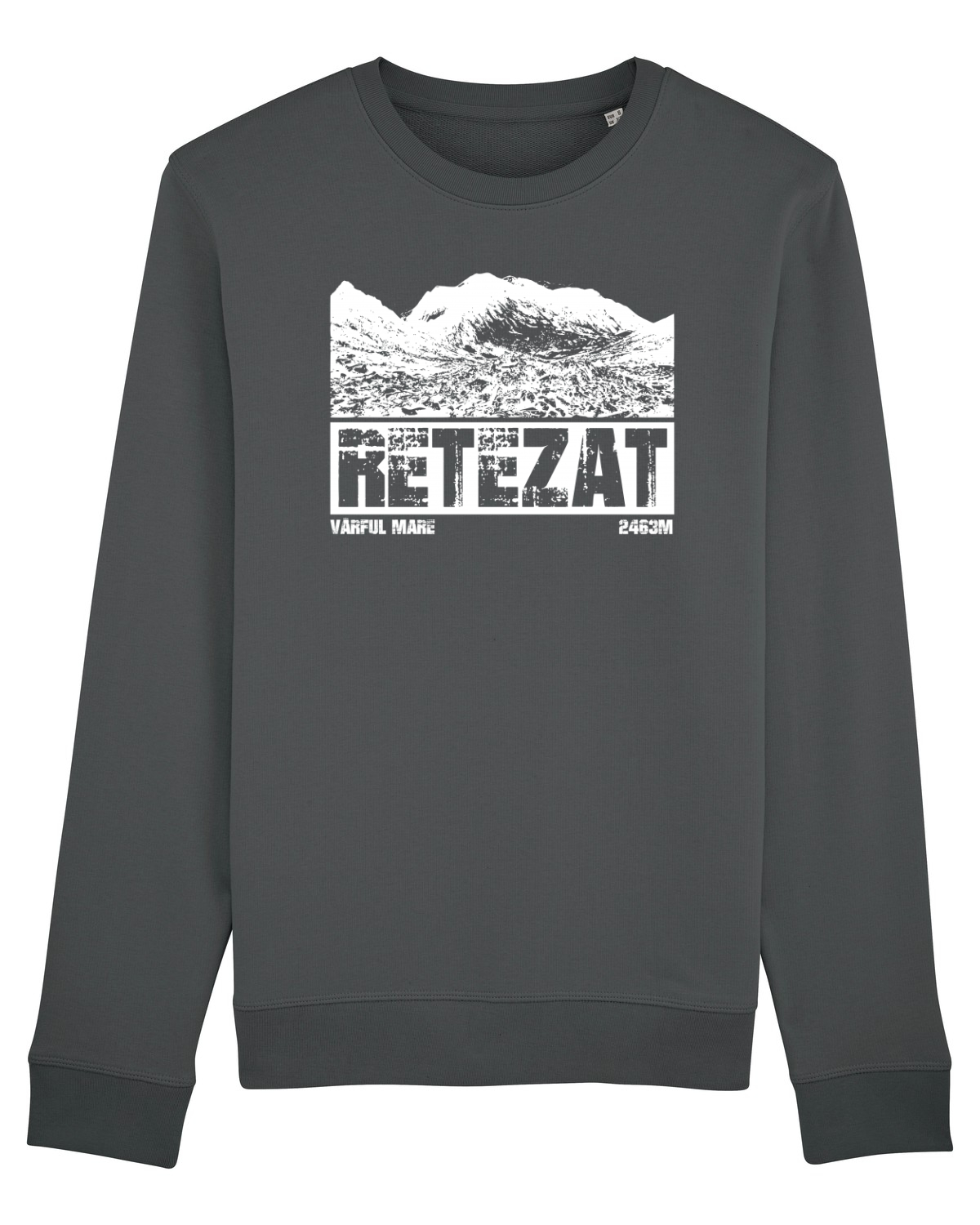 Bluză mânecă lungă Unisex Rise Anthracite