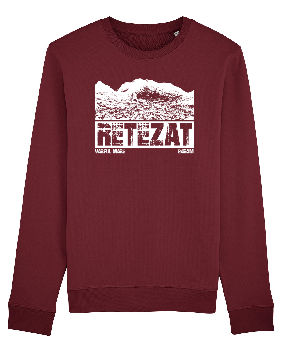 Bluză mânecă lungă Unisex Rise Burgundy