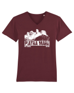 Călător în România - Vf Piatra Mare Tricou mânecă scurtă guler V Bărbat Presenter