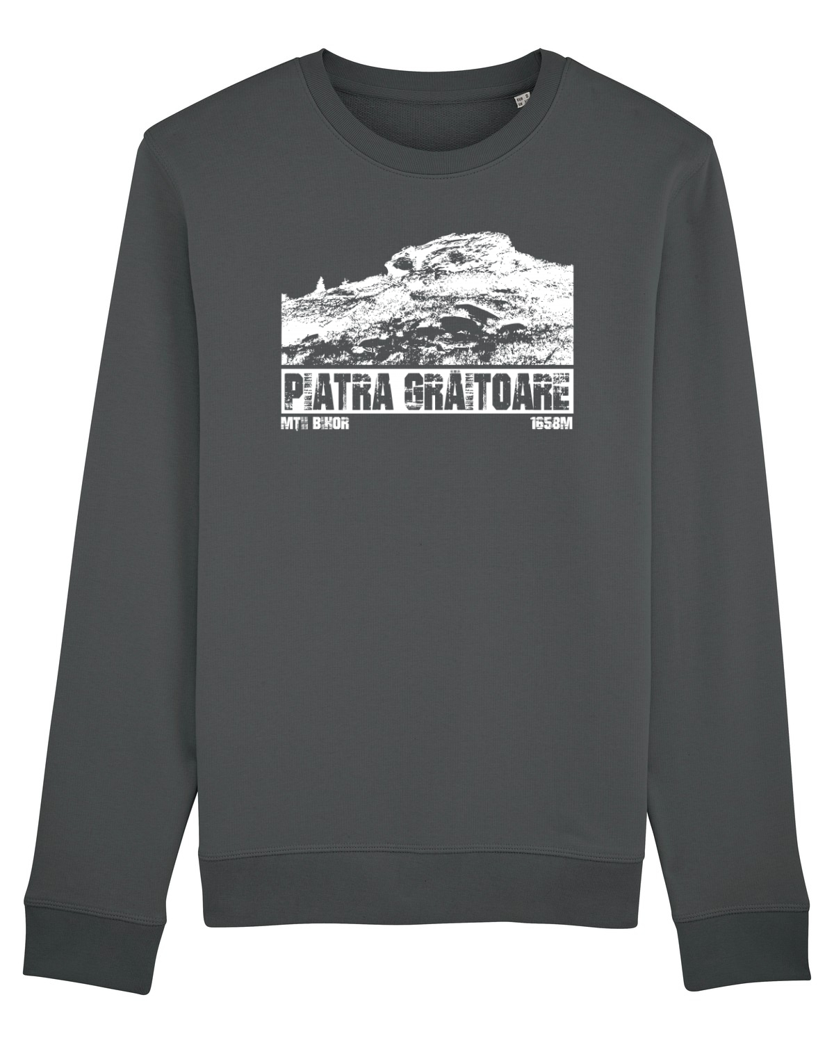 Bluză mânecă lungă Unisex Rise Anthracite