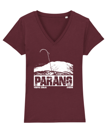 Călător în România - Vf Cârja in Parâng Burgundy