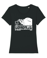 Călător în România - Domogled in Mții Mehedinți Tricou mânecă scurtă guler larg fitted Damă Expresser