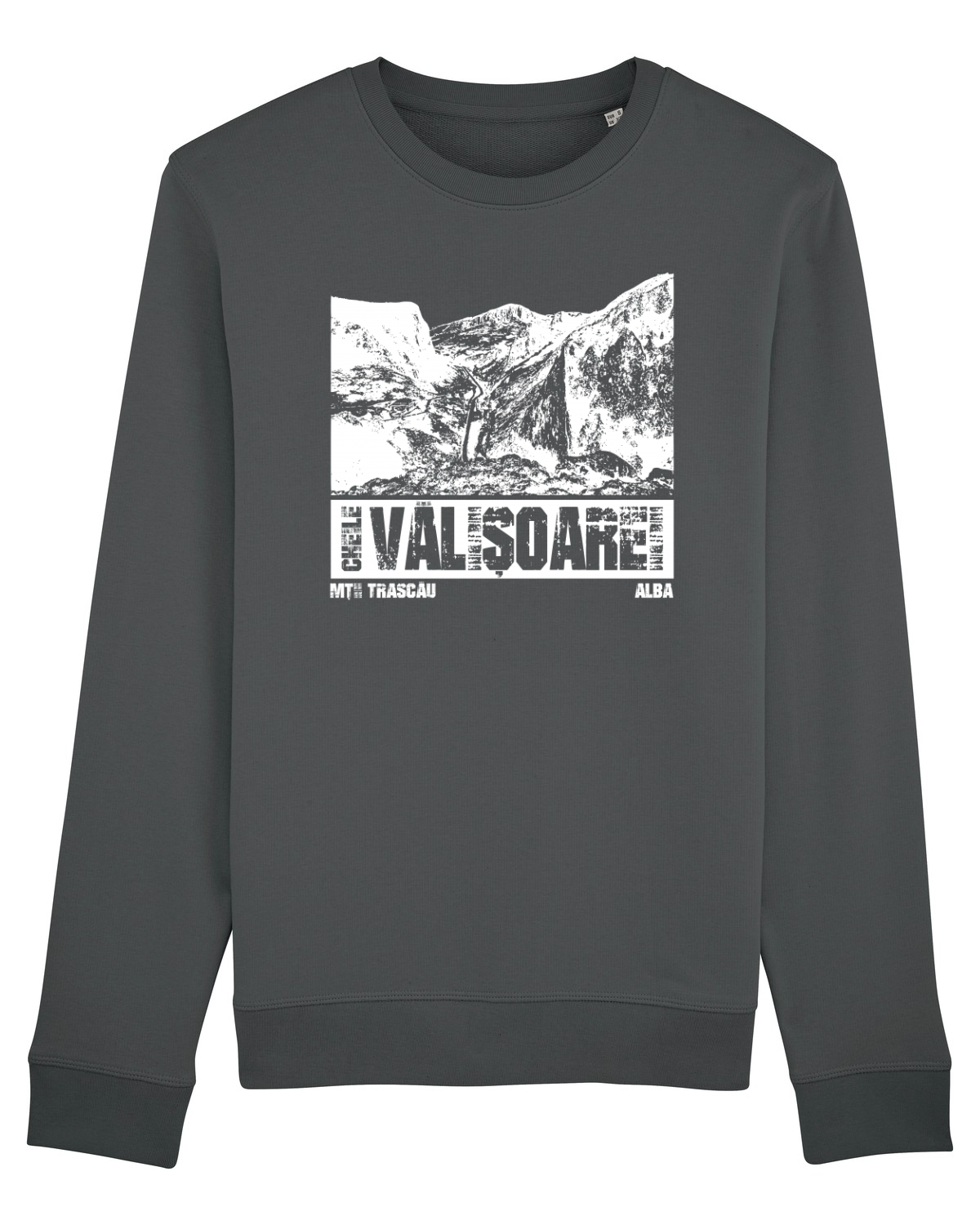 Bluză mânecă lungă Unisex Rise Anthracite