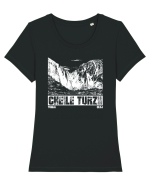 Călător în România - Cheile Turzii Tricou mânecă scurtă guler larg fitted Damă Expresser