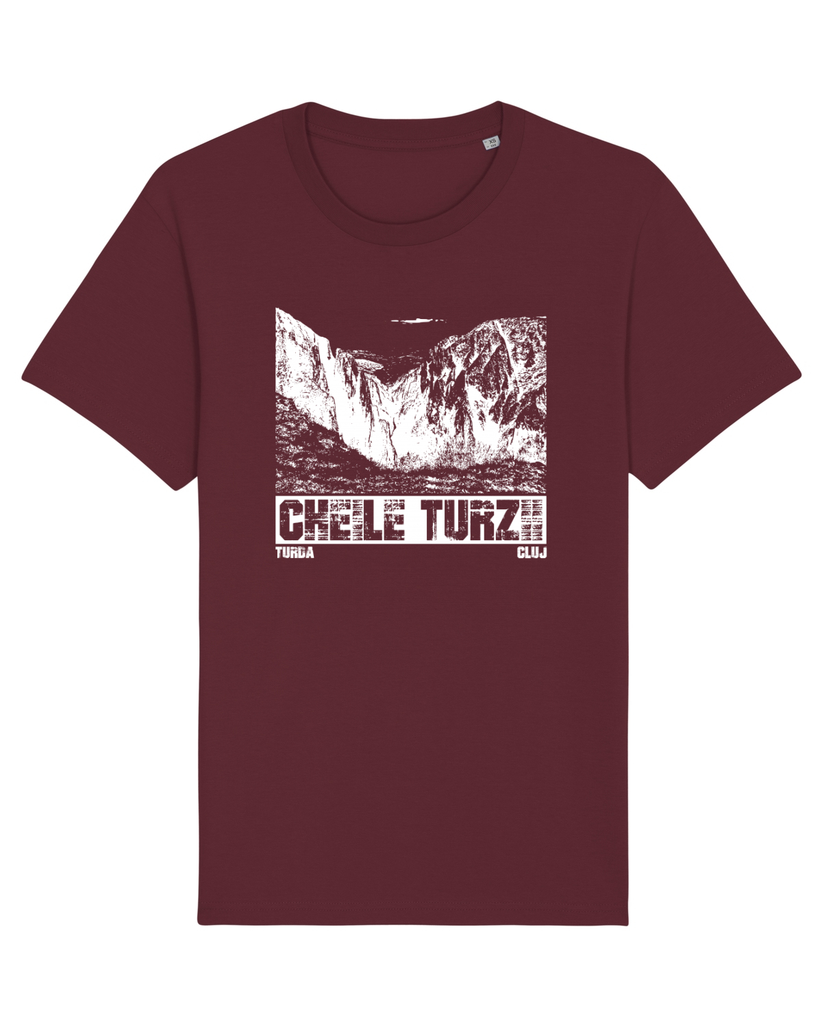 Tricou mânecă scurtă Unisex Rocker Burgundy