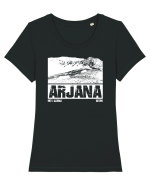 Călător în România - Vf Arjana in Mții Cernei Tricou mânecă scurtă guler larg fitted Damă Expresser