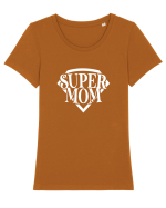 Super MoM Tricou mânecă scurtă guler larg fitted Damă Expresser