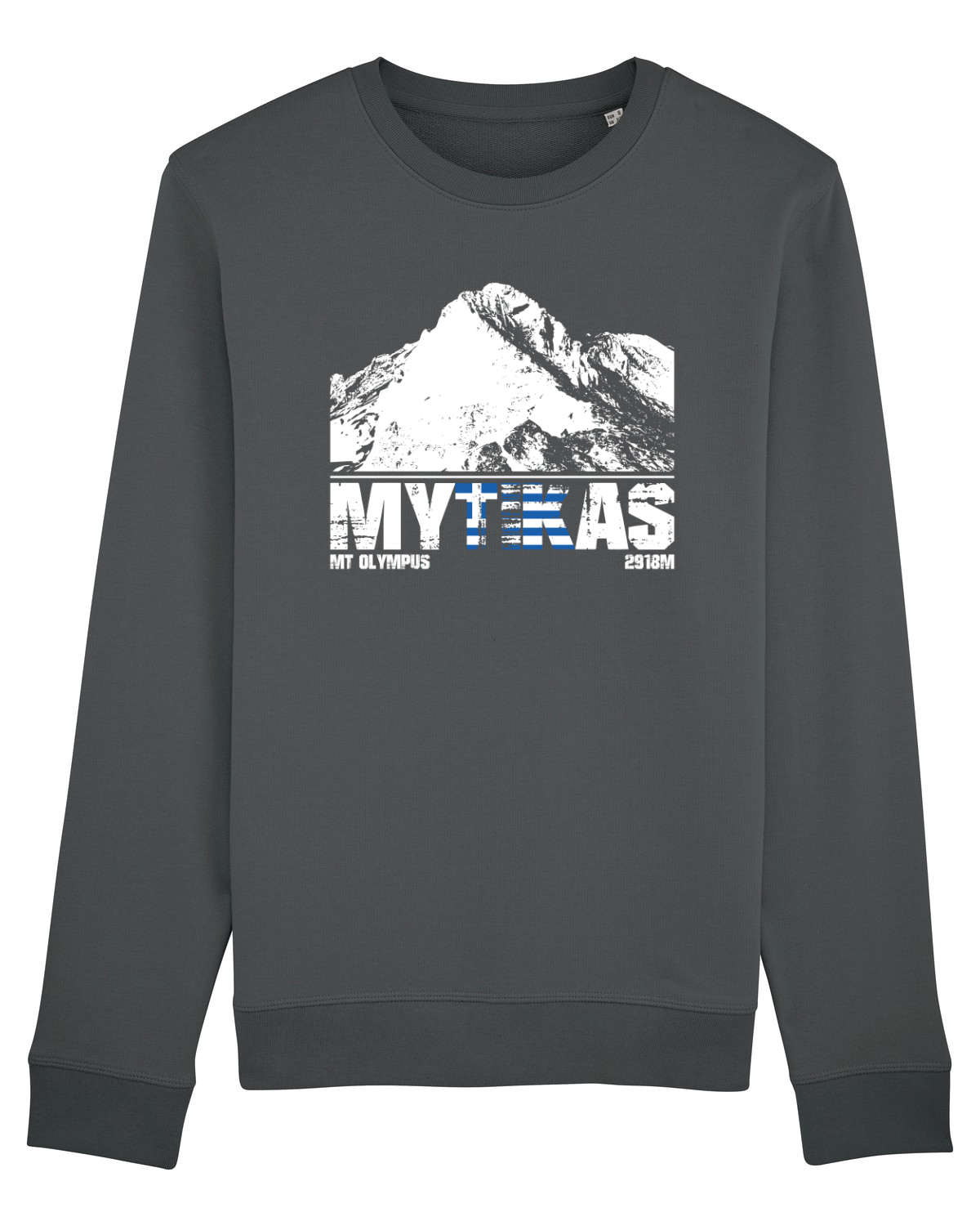 Bluză mânecă lungă Unisex Rise Anthracite