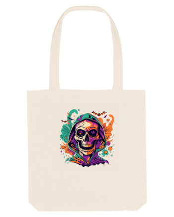 Vibrant Halloween Skull: Spooky and Colorful Delight! Natural