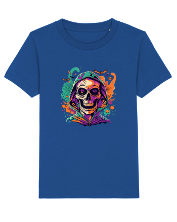 Vibrant Halloween Skull: Spooky and Colorful Delight! Majorelle Blue