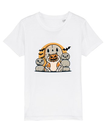 Adorable Halloween Kitty: Pumpkin on Paws! White