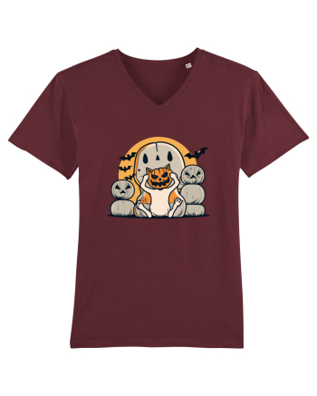 Adorable Halloween Kitty: Pumpkin on Paws! Burgundy