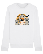 Adorable Halloween Kitty: Pumpkin on Paws! Bluză mânecă lungă Unisex Rise