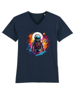 Astronaut - cosmic exploration Tricou mânecă scurtă guler V Bărbat Presenter