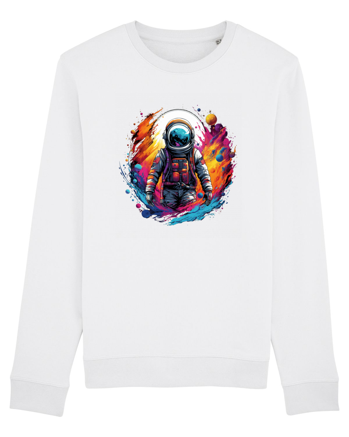 Bluză mânecă lungă Unisex Rise White