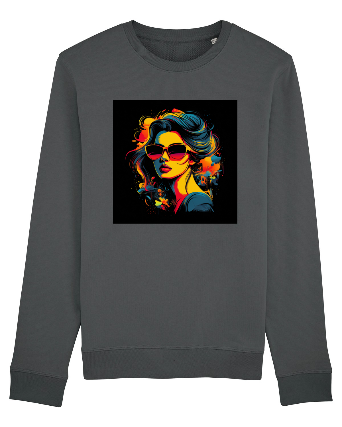 Bluză mânecă lungă Unisex Rise Anthracite
