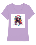 Street Muse Tricou mânecă scurtă guler larg fitted Damă Expresser