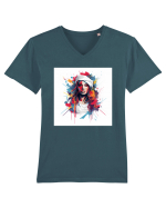 Street Muse Tricou mânecă scurtă guler V Bărbat Presenter