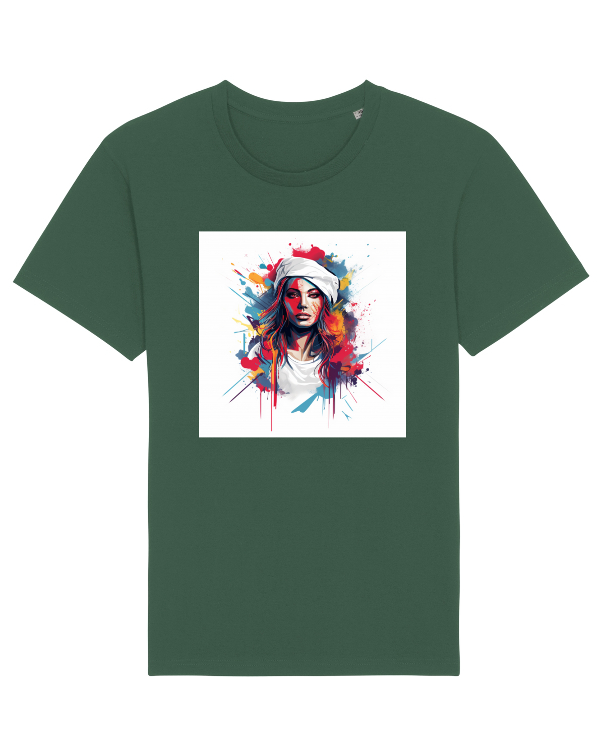 Tricou mânecă scurtă Unisex Rocker Bottle Green