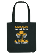 pt iubitorii de bere - Alcoolul omoara incet Sacoșă textilă