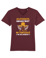 pt iubitorii de bere - Alcoolul omoara incet Tricou mânecă scurtă guler V Bărbat Presenter