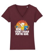 pt iubitorii de bere - Am venit doar pentru bere Tricou mânecă scurtă guler V Damă Evoker