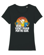 pt iubitorii de bere - Am venit doar pentru bere Tricou mânecă scurtă guler larg fitted Damă Expresser