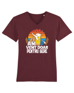 pt iubitorii de bere - Am venit doar pentru bere Tricou mânecă scurtă guler V Bărbat Presenter
