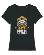 pt iubitorii de bere - Daca citesti asta, adu-mi o bere Tricou mânecă scurtă guler larg fitted Damă Expresser