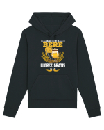 pt iubitorii de bere - Degustator de bere, lucrez gratis Hanorac Unisex Drummer