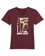 pt iubitorii de bere - Ochii vad, inima bere Tricou mânecă scurtă guler V Bărbat Presenter