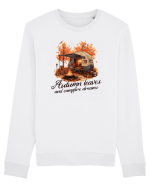 Autumn leaves, campfire dreams Bluză mânecă lungă Unisex Rise