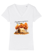 Dacă timpul ar avea frunze Tricou mânecă scurtă guler V Damă Evoker