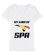 Spa Francorchamps Tricou mânecă scurtă guler V Damă Evoker