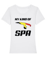 Spa Francorchamps Tricou mânecă scurtă guler larg fitted Damă Expresser
