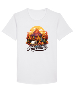 Fall into adventure Tricou mânecă scurtă guler larg Bărbat Skater