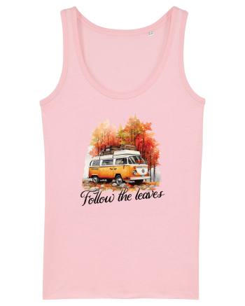 Follow the leaves Cotton Pink