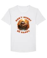 Do not hurry - be happy Tricou mânecă scurtă guler larg Bărbat Skater