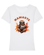Namaste de toamnă Tricou mânecă scurtă guler larg fitted Damă Expresser