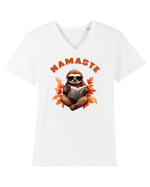 Namaste de toamnă Tricou mânecă scurtă guler V Bărbat Presenter