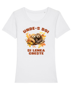 Unde-s doi și lenea crește Tricou mânecă scurtă guler larg fitted Damă Expresser