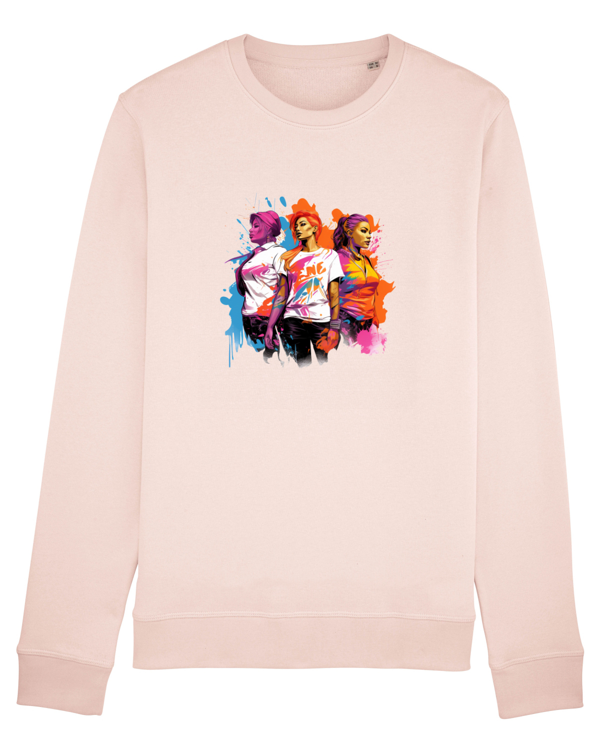 Bluză mânecă lungă Unisex Rise Candy Pink