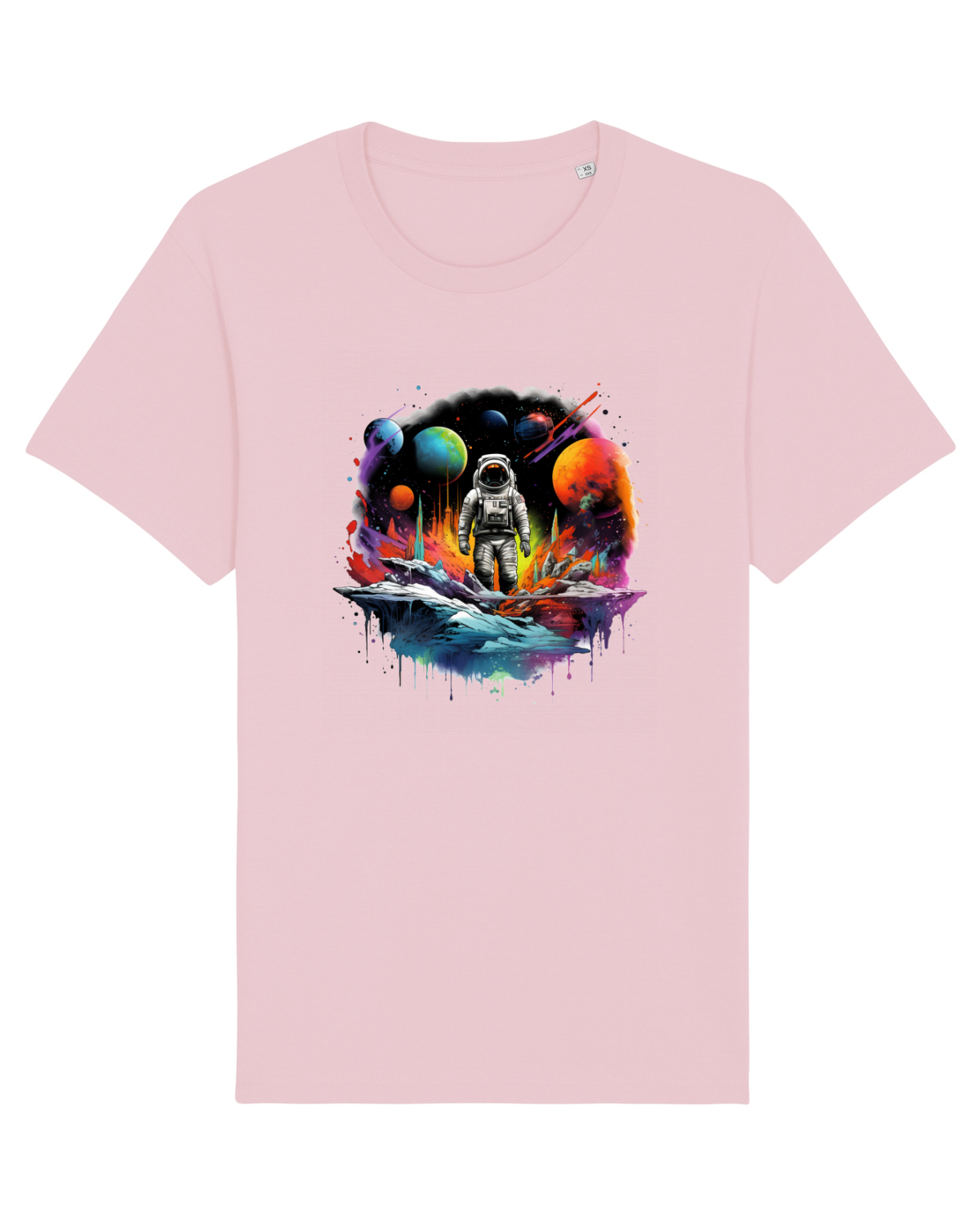Tricou mânecă scurtă Unisex Rocker Cotton Pink